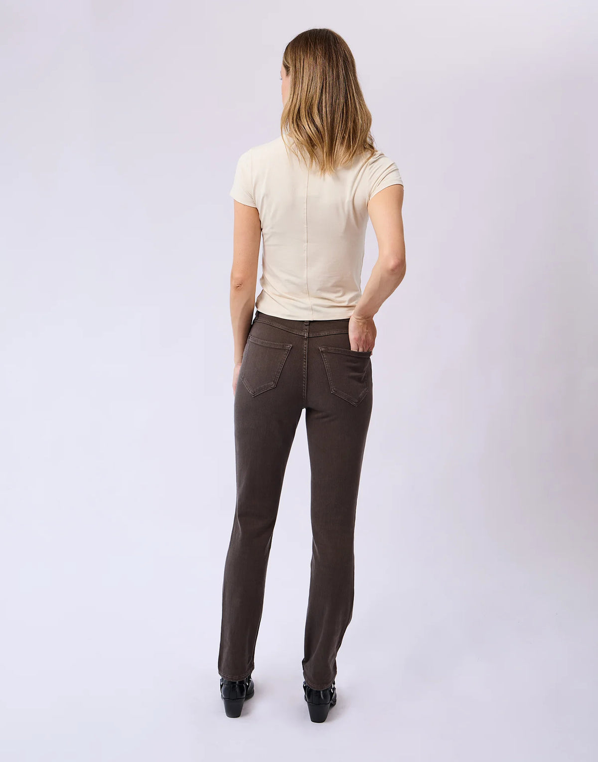 Jeans Solstice Mochacinno emily étroit 30 pouces par Yoga Jeans