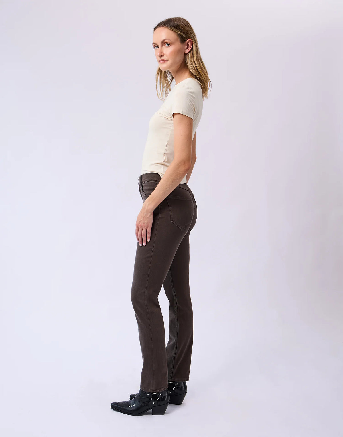 Jeans Solstice Mochacinno emily étroit 30 pouces par Yoga Jeans