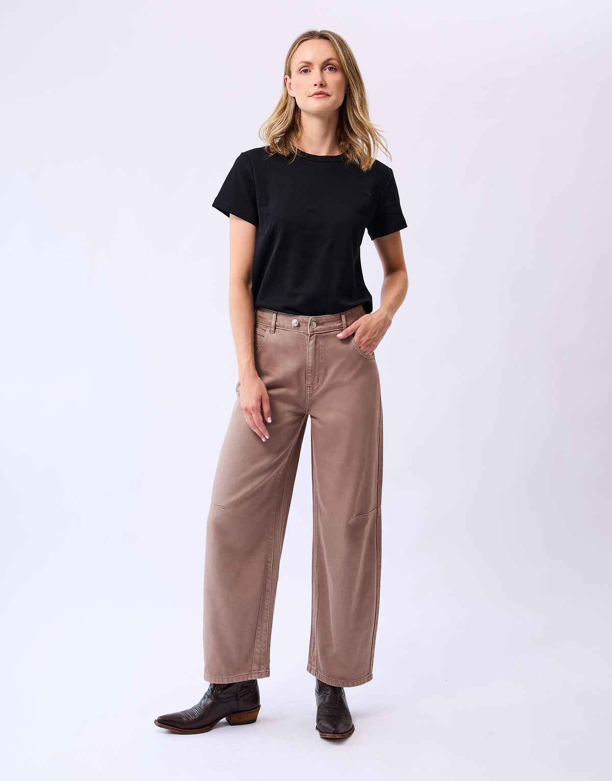 Jeans Malia latte-mocha horsehoe 28 pouces par Yoga Jeans