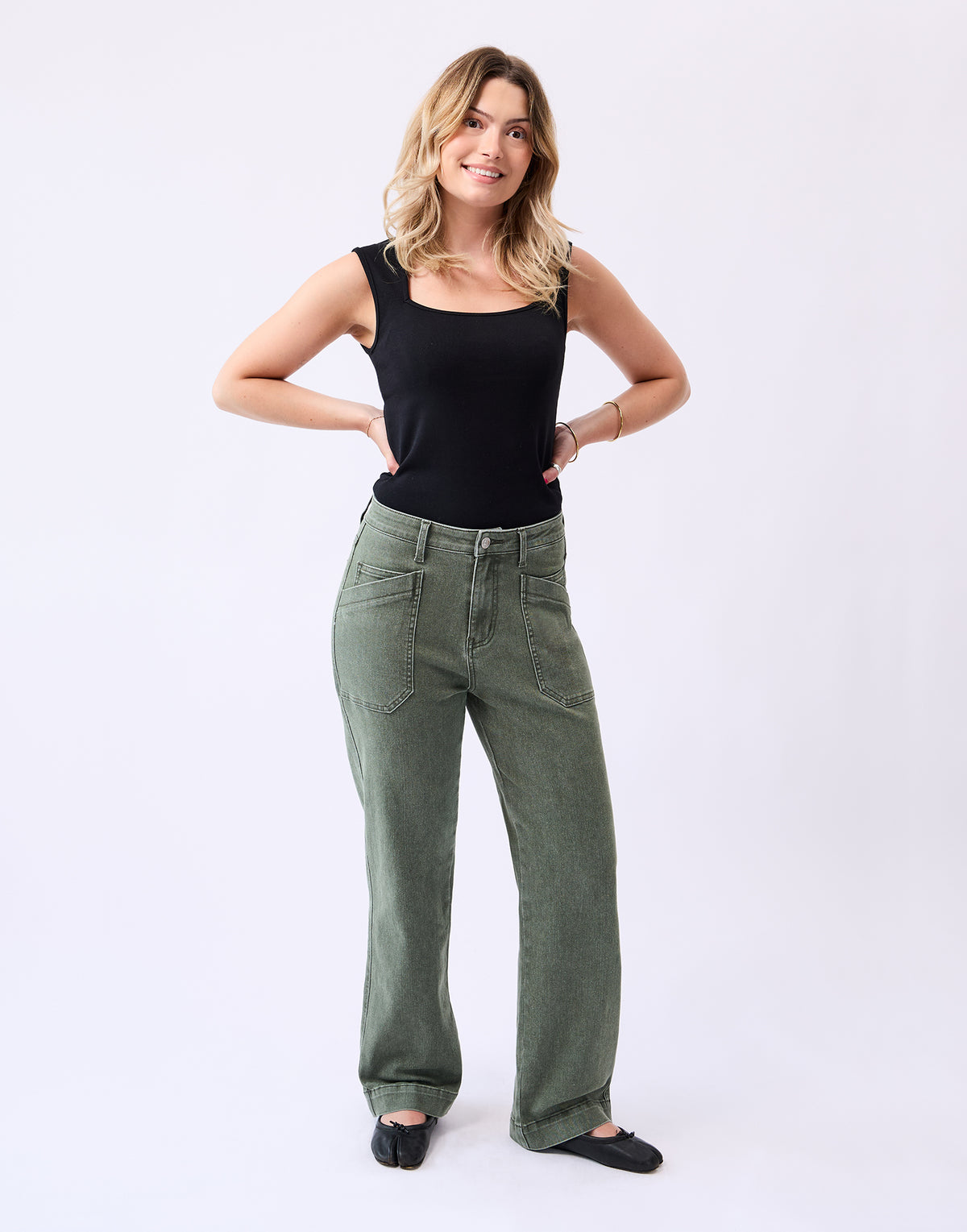Jeans Chloé droit maple leaf par Yoga Jeans