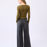 Jeans Lily stone avec ceinture 30 pouces par Yoga Jeans