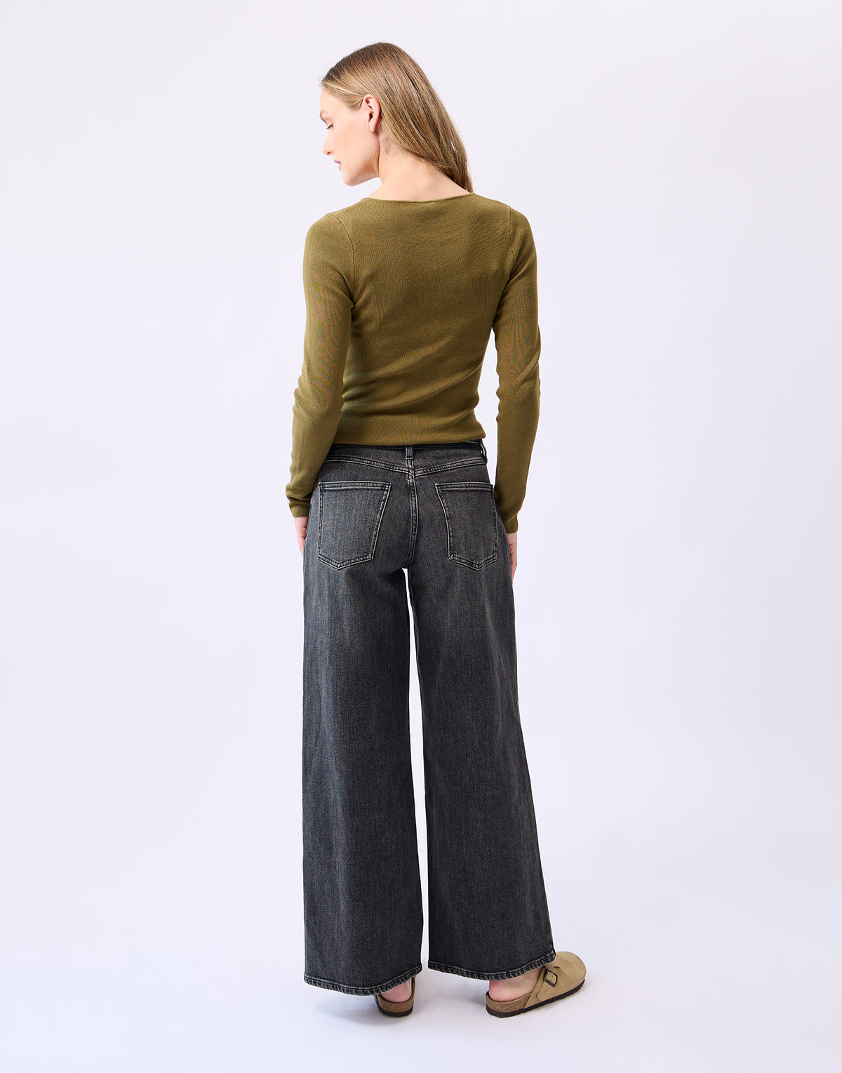Jeans Lily stone avec ceinture 30 pouces par Yoga Jeans