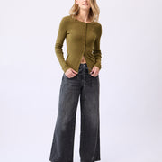 Jeans Lily stone avec ceinture 30 pouces par Yoga Jeans