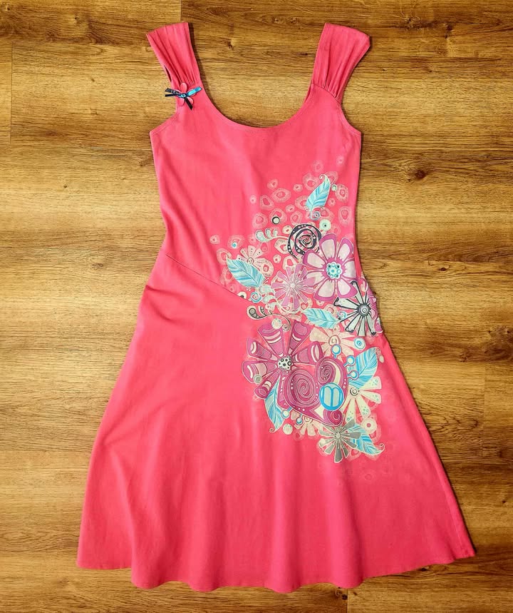 Robe coton big rose medium par Myco Anna