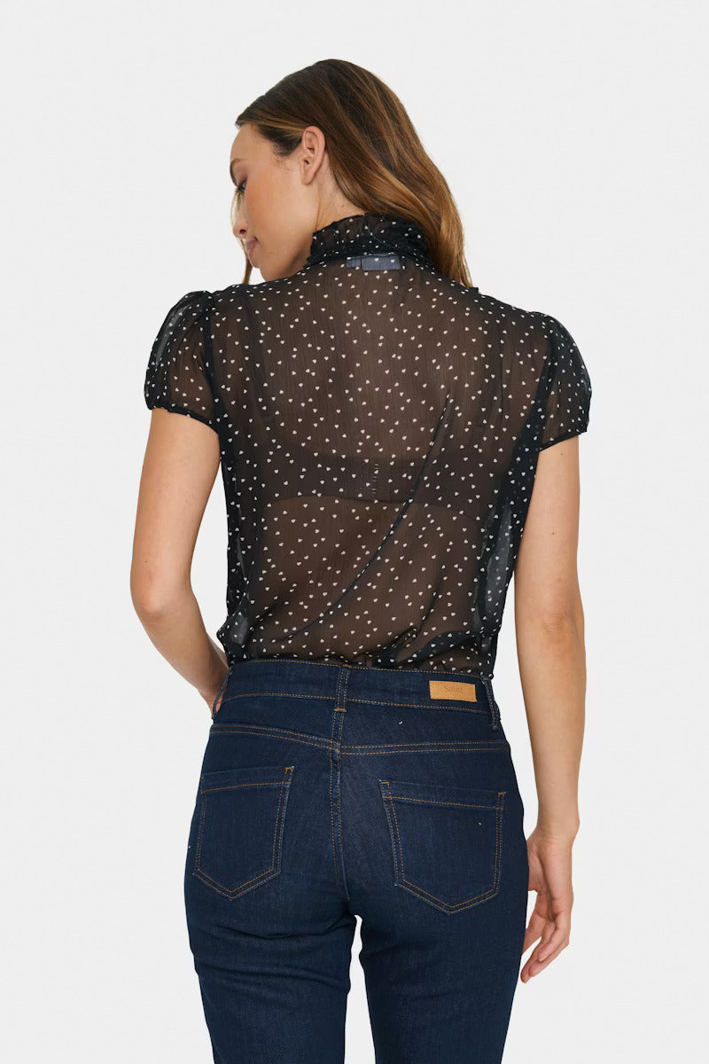 Blouse Lilja noire de Saint-Tropez