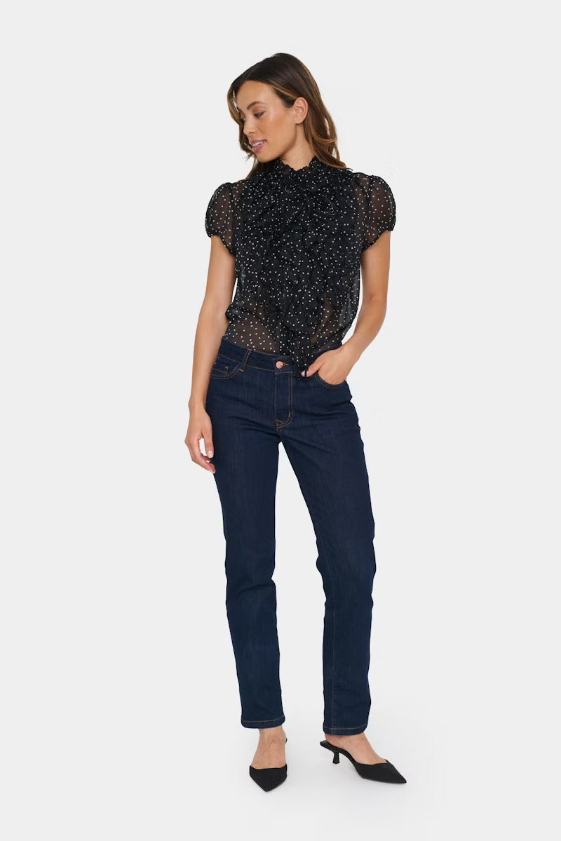 Blouse Lilja noire de Saint-Tropez