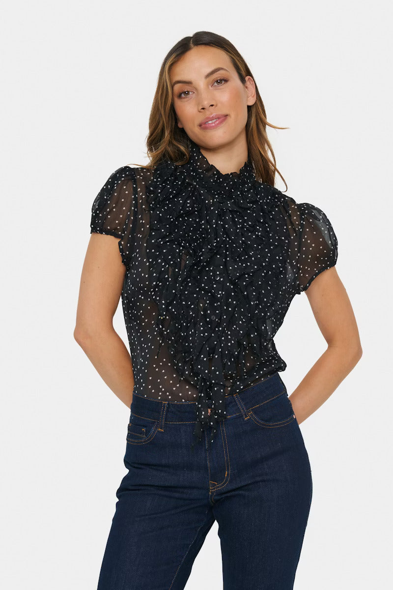 Blouse Lilja noire de Saint-Tropez