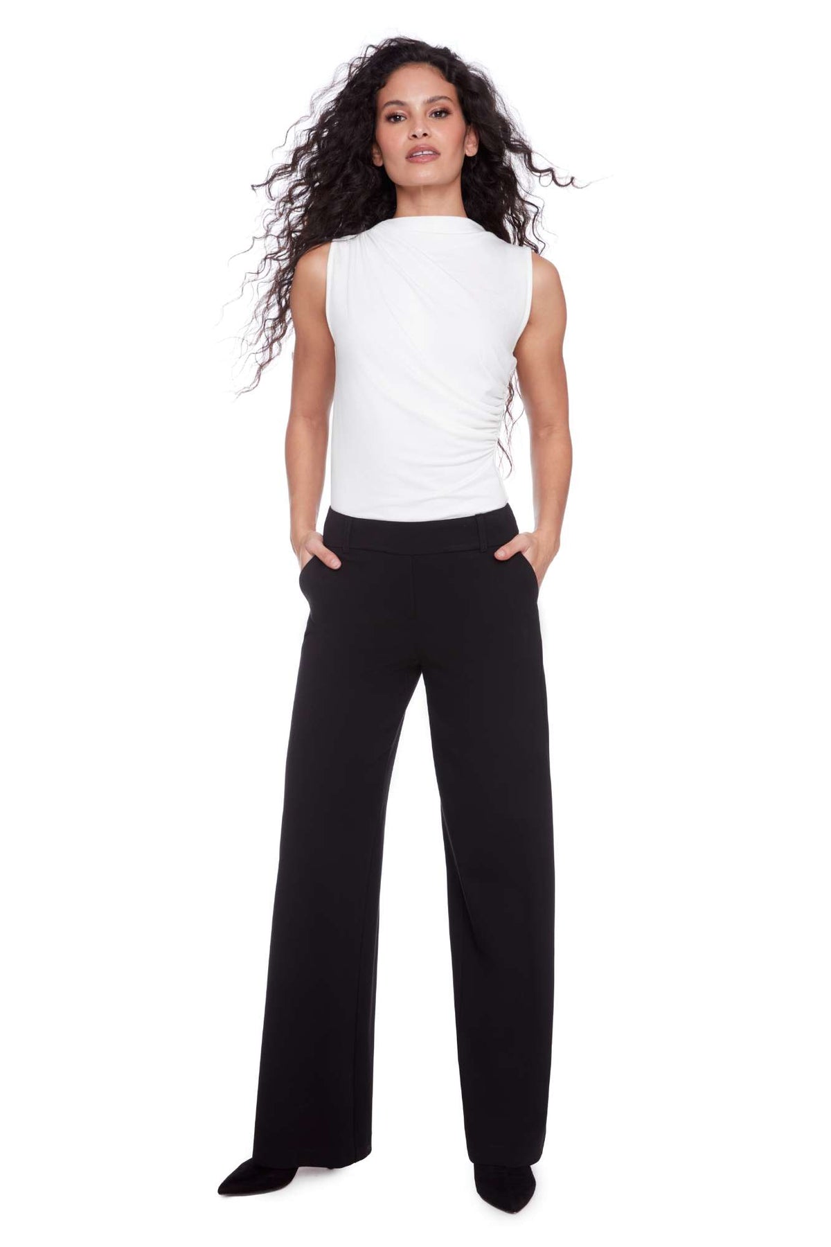 Pantalon jambe large noir XL par ILTM