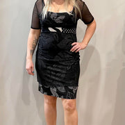 Robe romantique noir-blanc medium par Myco Anna_LE