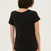 T-shirt Poppy V neck noir S par Culture