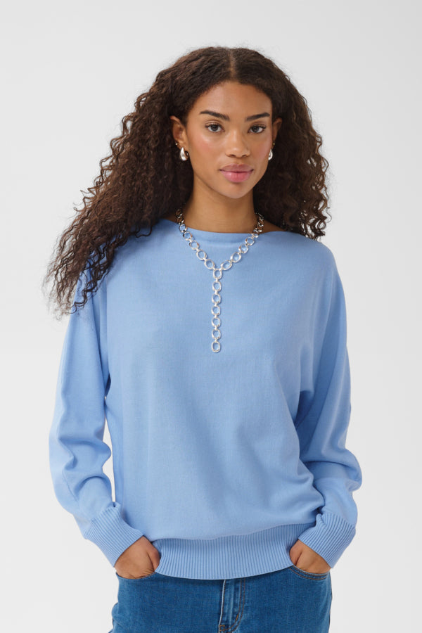 Chandail batwing cashmere blue par Culture