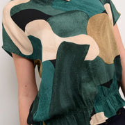 Blouse Dana green art par Culture