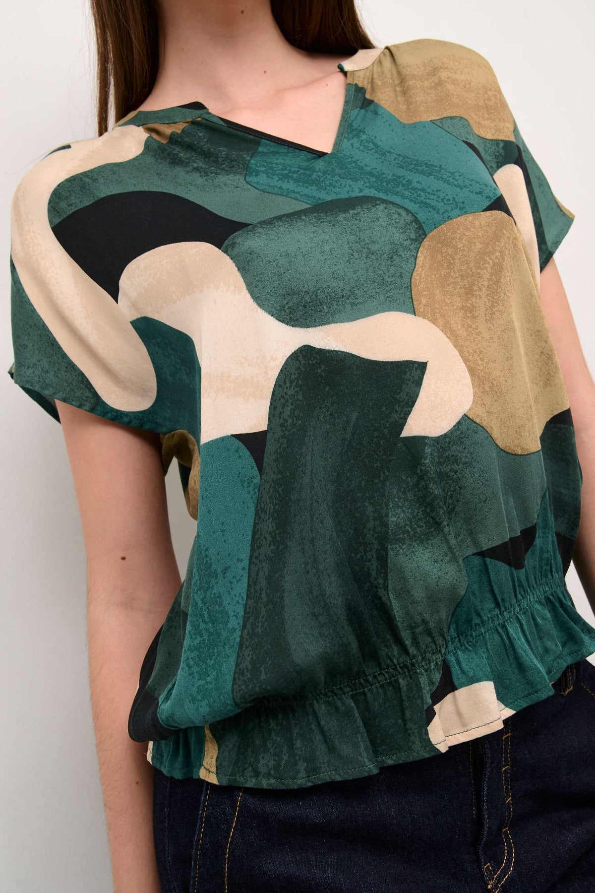 Blouse Dana green art par Culture