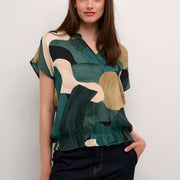 Blouse Dana green art par Culture