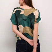 Blouse Dana green art par Culture