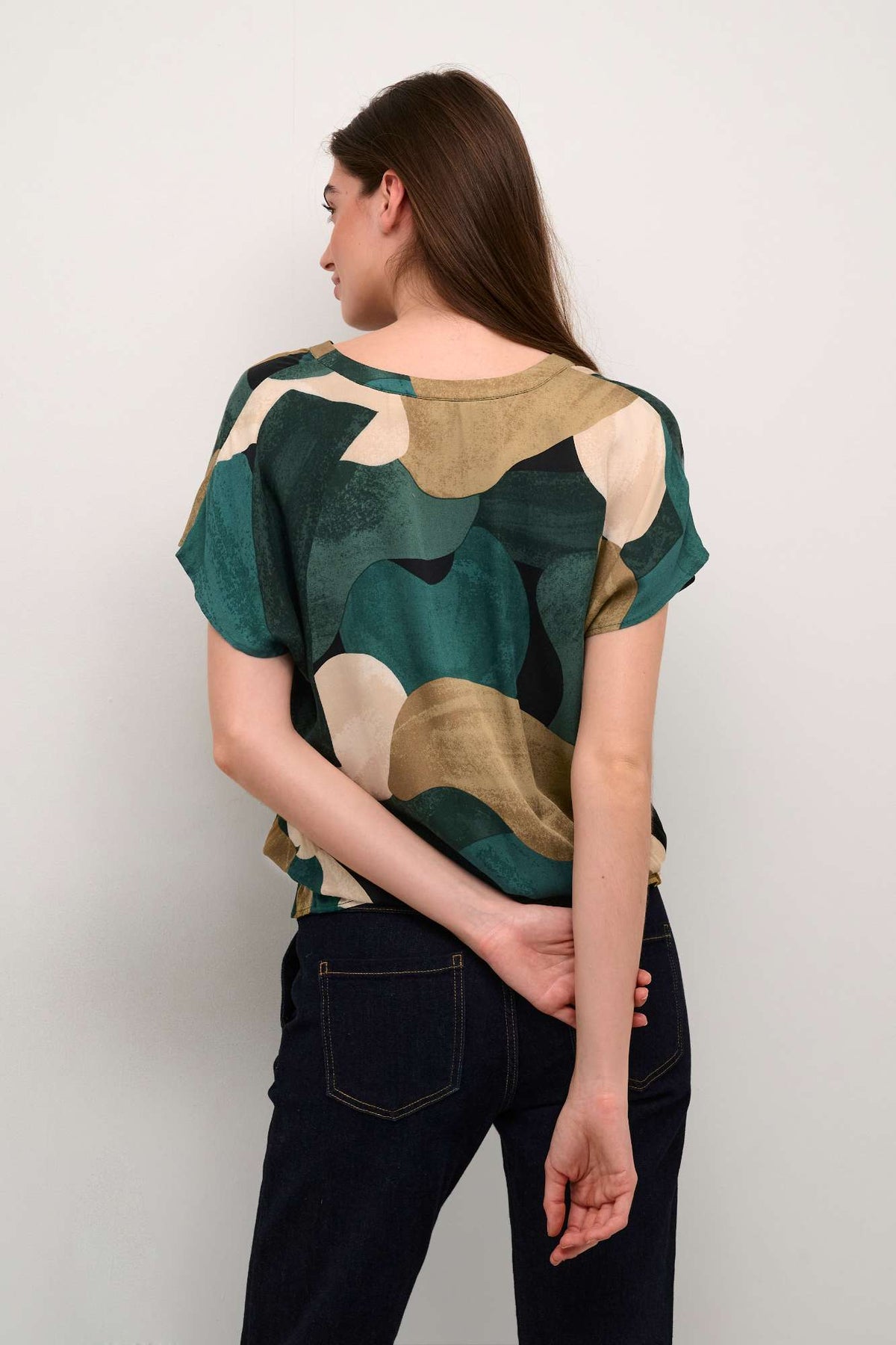 Blouse Dana green art par Culture