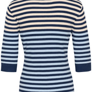 Chandail annemette rib rayé light blue et navy par Culture