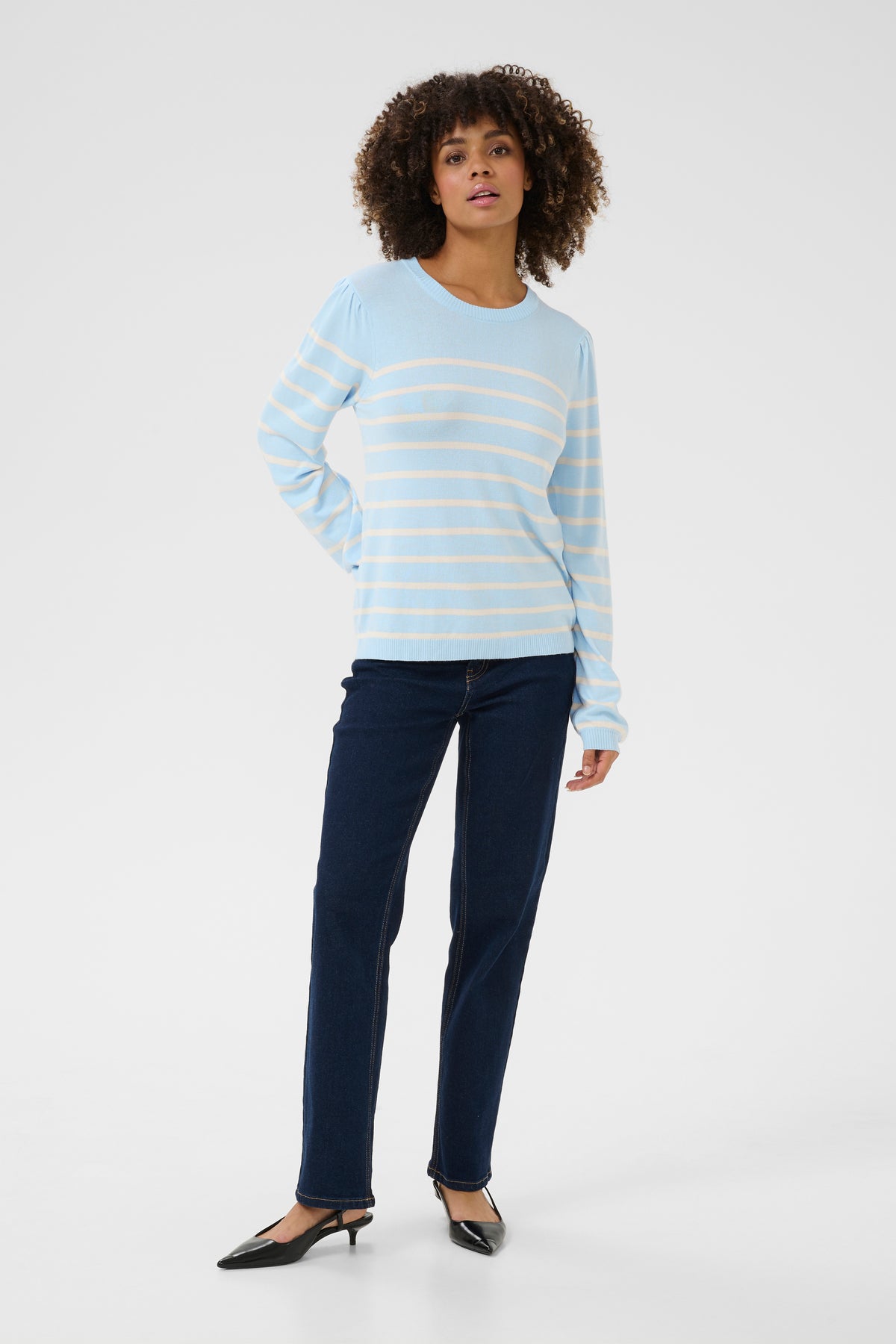 Chandail annemette rayé cashmere blue par Culture