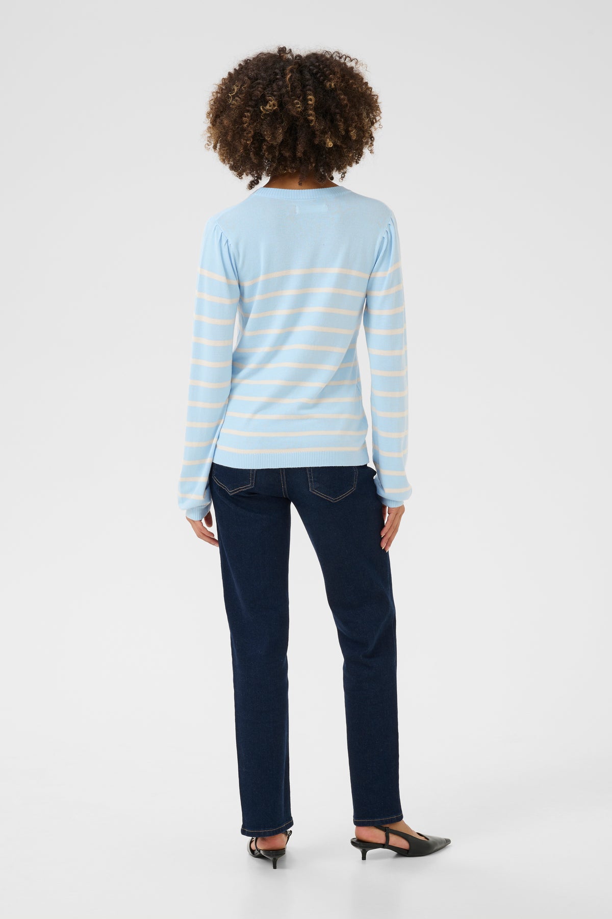 Chandail annemette rayé cashmere blue par Culture