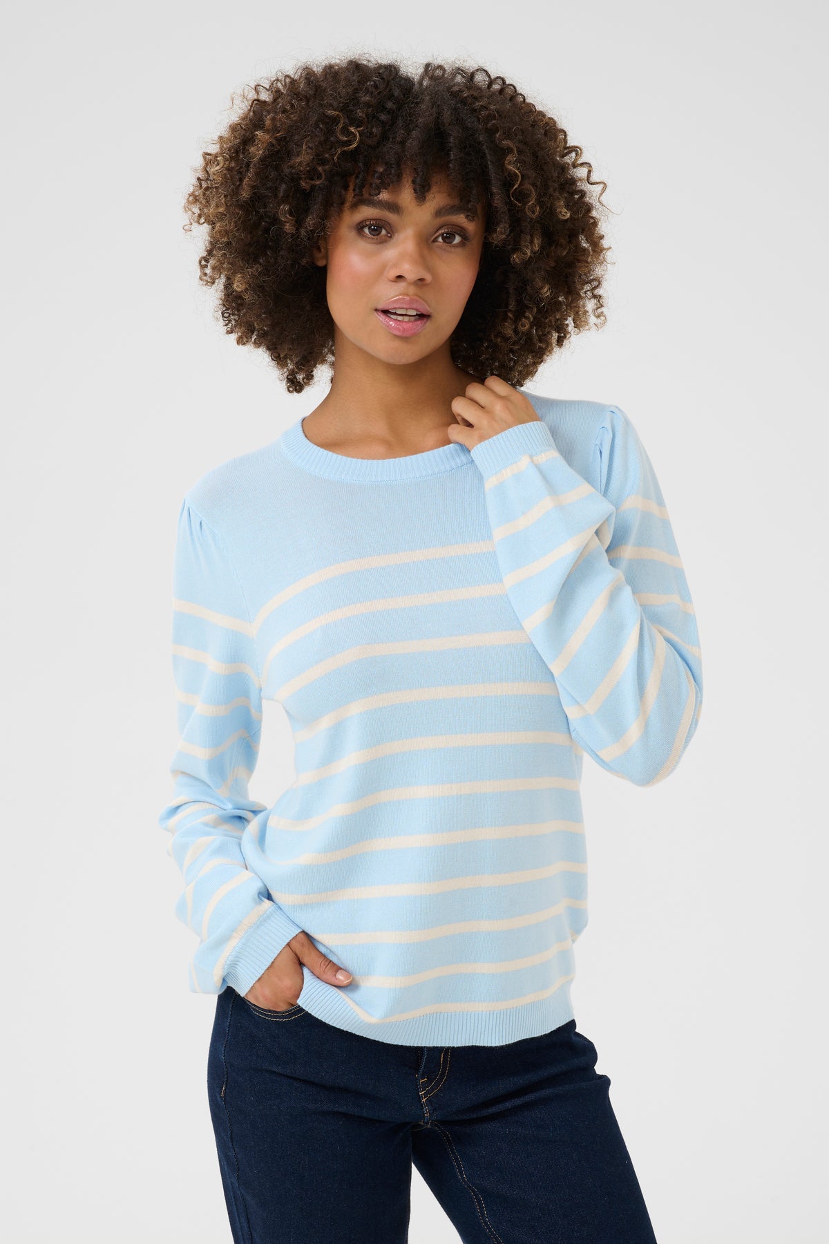 Chandail annemette rayé cashmere blue par Culture