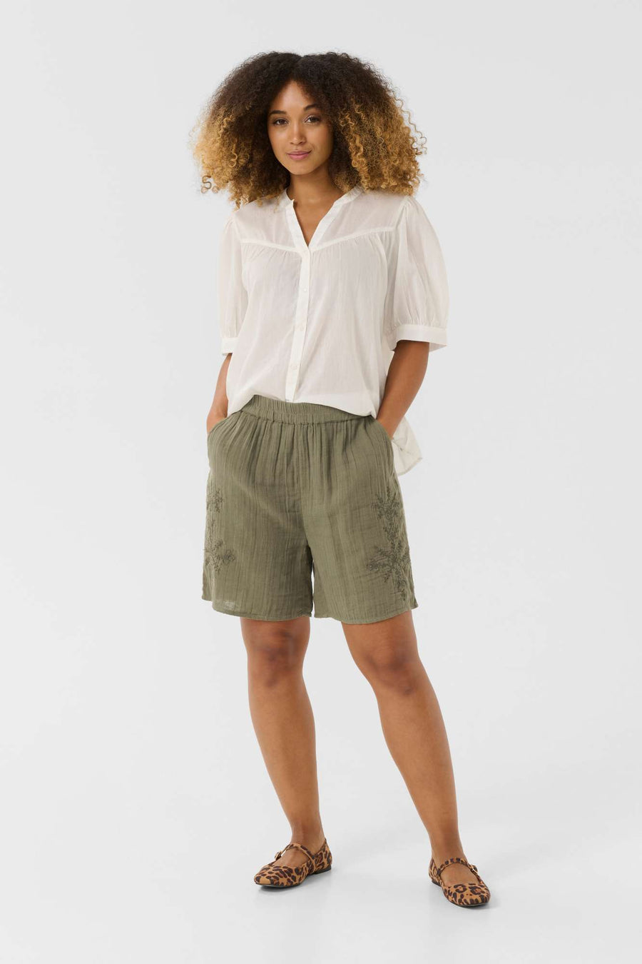 Short Cuellis dusky green par Culture