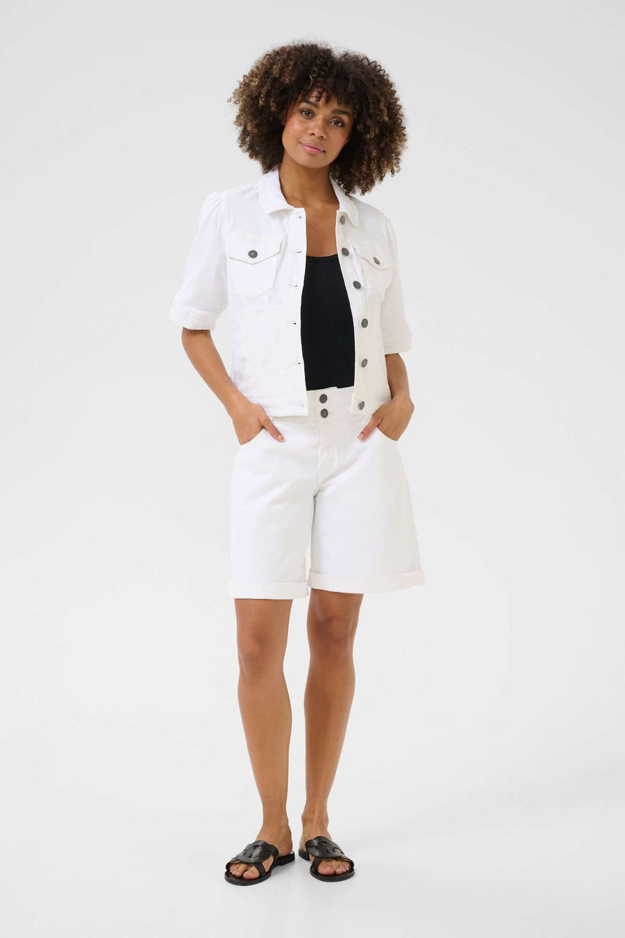 Veste jeans Cudeva denim blanc par Culture