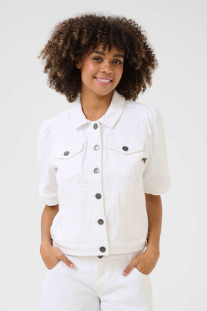 Veste jeans Cudeva denim blanc par Culture