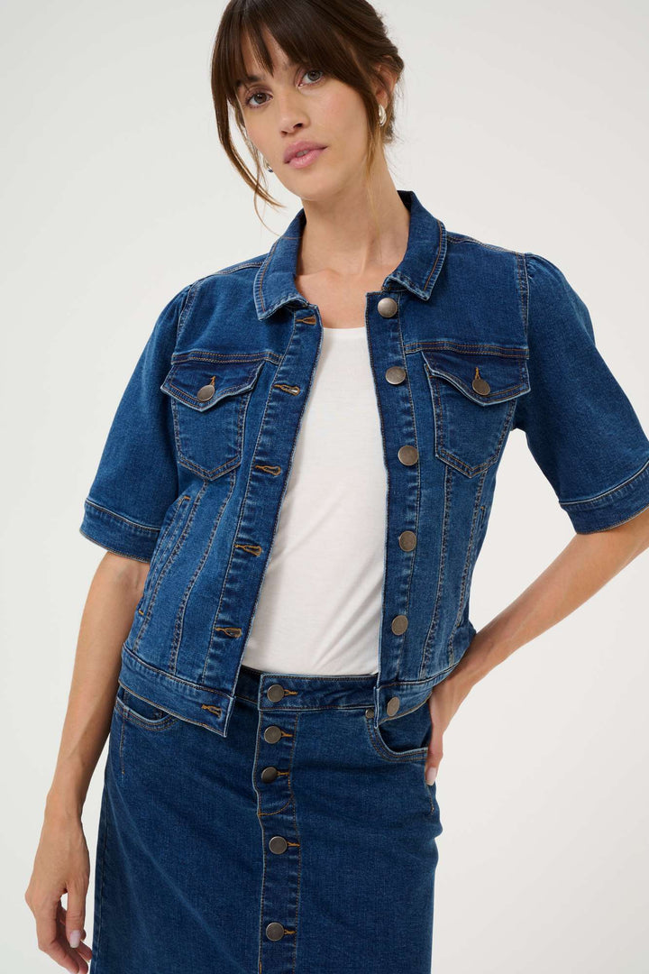 Veste jeans Cudeva denim bleu par Culture