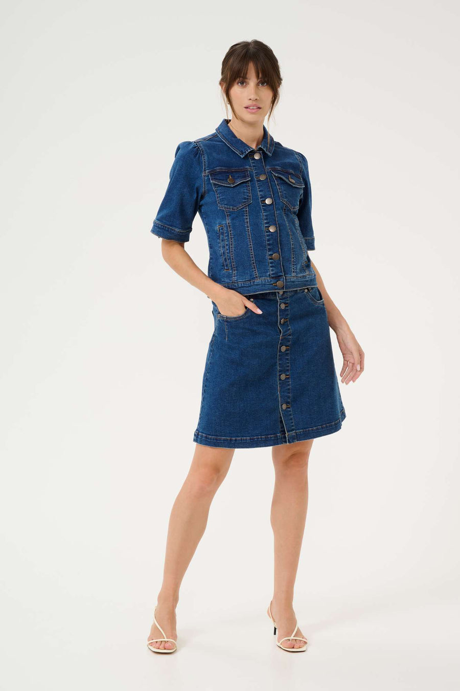 Veste jeans Cudeva denim bleu par Culture
