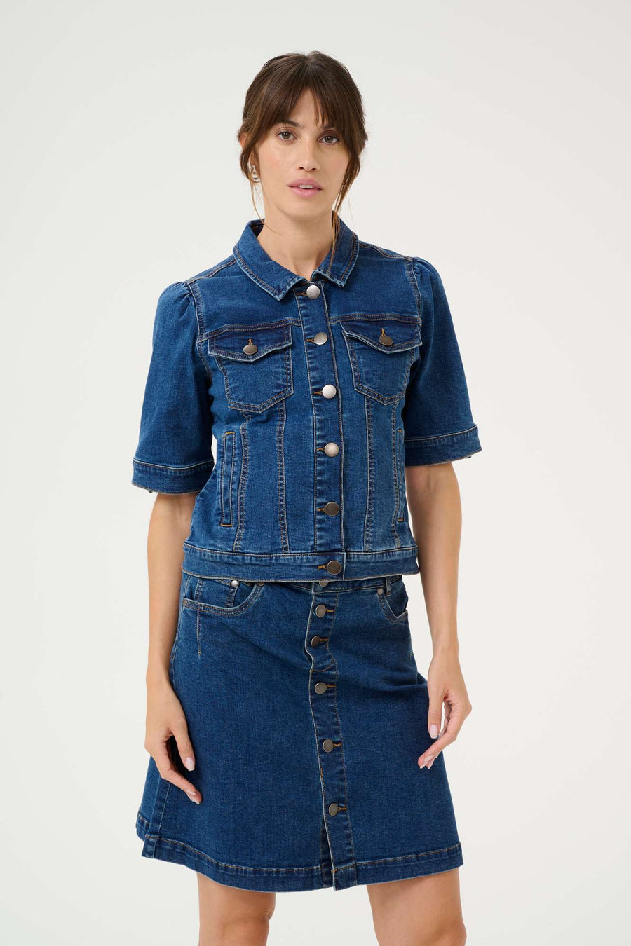 Veste jeans Cudeva denim bleu par Culture