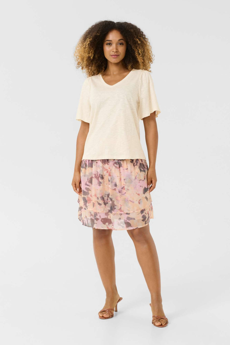 T-shirt Cubiana foil blanc par Culture