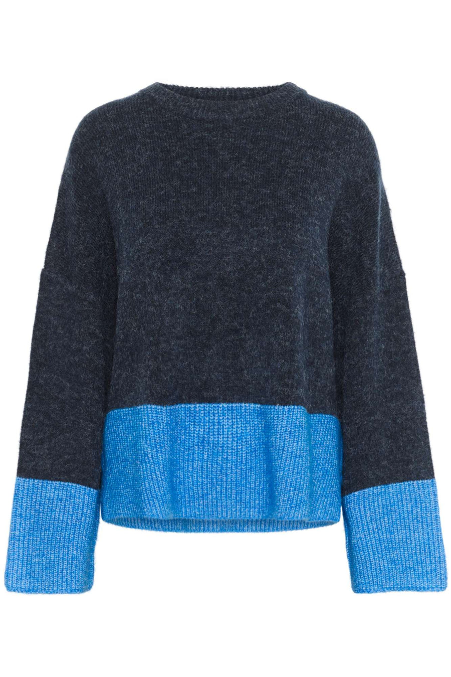 Chandail Nicky Kimmy uni 2 tons de bleu par Culture