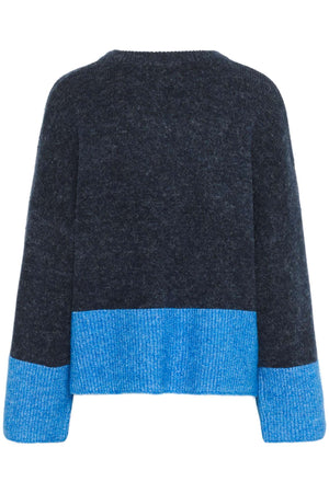 Chandail Nicky Kimmy uni 2 tons de bleu par Culture