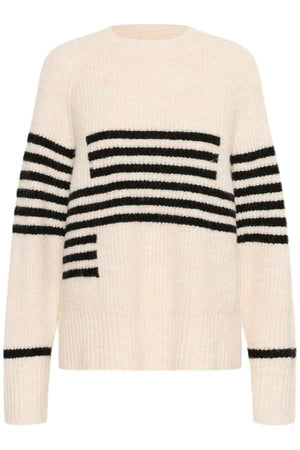 Chandail Nicky Kimmy rayures noir et blanc par Culture