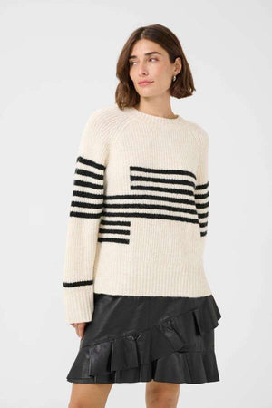 Chandail Nicky Kimmy rayures bleu et blanc par Culture