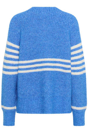 Chandail Nicky Kimmy rayures bleu et blanc par Culture