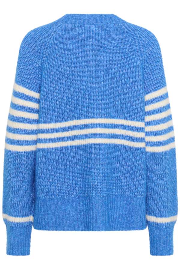 Chandail Nicky Kimmy rayures bleu et blanc par Culture