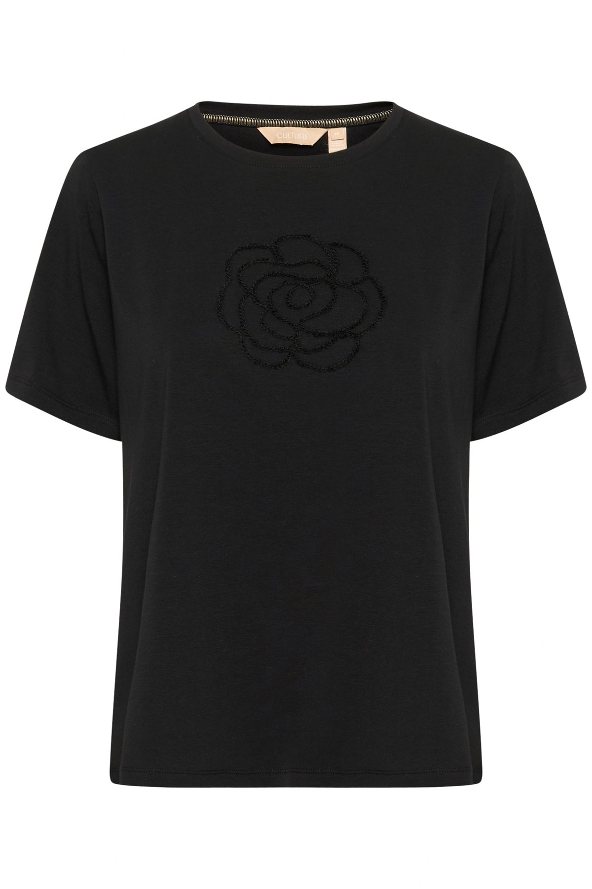 T-shirt Poppy V neck noir S par Culture