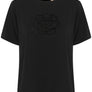 T-shirt Poppy V neck noir par Culture