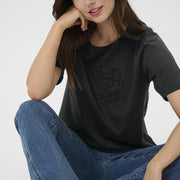 T-shirt Cutera Gith noir par Culture