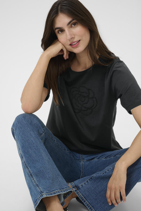 T-shirt Cutera Gith noir par Culture