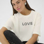 T-shirt Love blanc par Culture