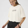 T-shirt Love blanc par Culture
