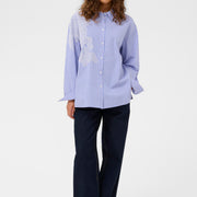 Chemisier Jani carreaux broderie par Culture