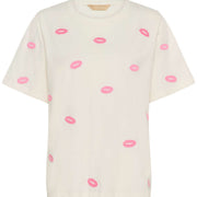 T-shirt Kissy blanc par Culture