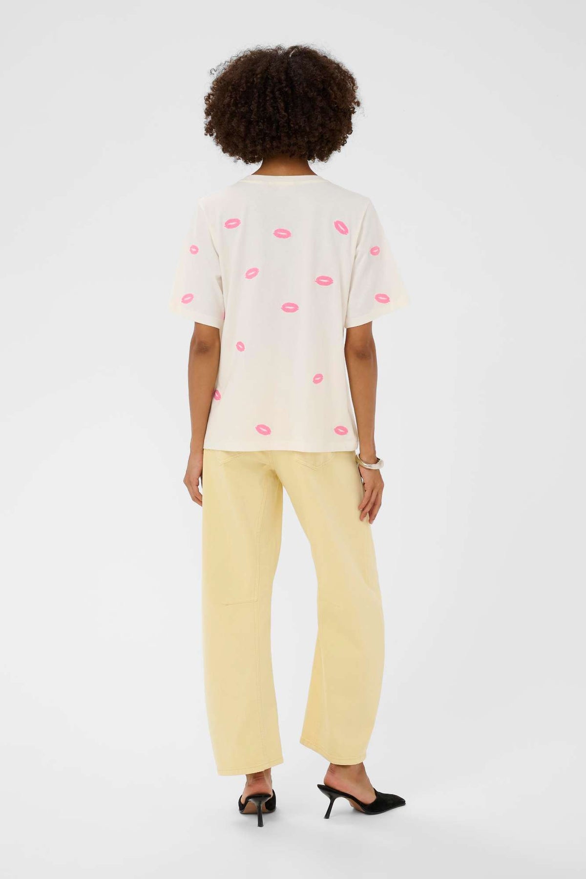 T-shirt Kissy blanc par Culture