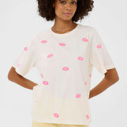 T-shirt Kissy blanc par Culture
