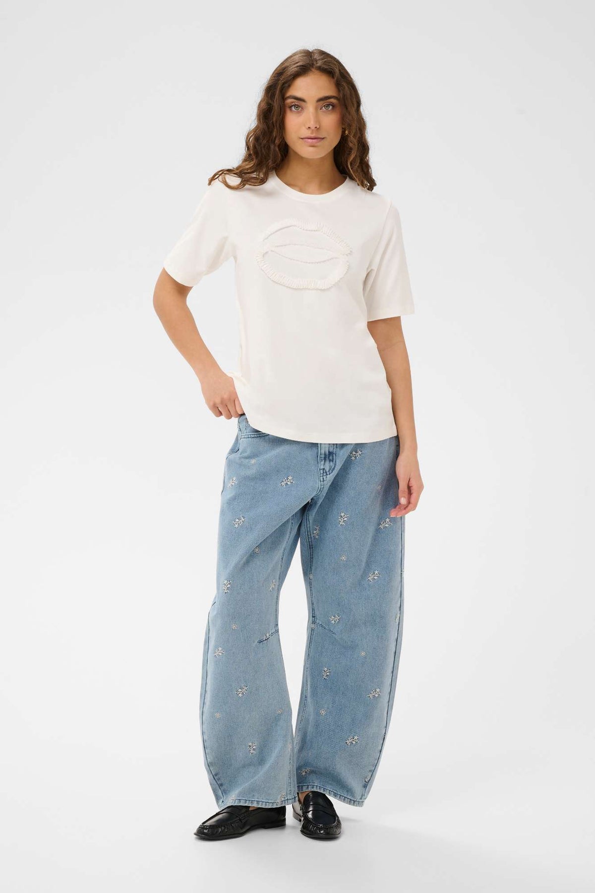 T-shirt Lippy Gith blanc par Culture