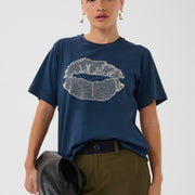 T-shirt Emba dress blue par Culture