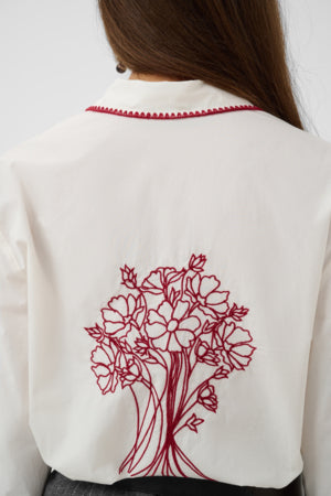 Chemisier Malena blanc par Culture